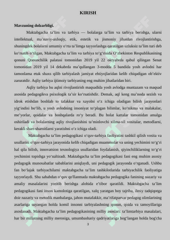 Maktabgacha ta`lim yoshidagi bolalarga aqliy tarbiya berish usul va metodlari. 3