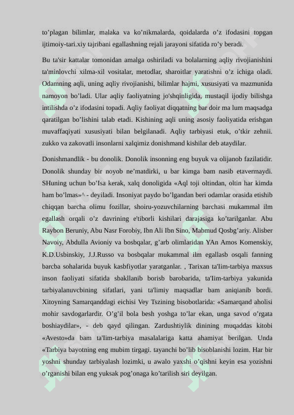 Maktabgacha talim tashkilotlarida aqliy tarbiyani tashkil etilishi mashg'ulot ishlanma 2