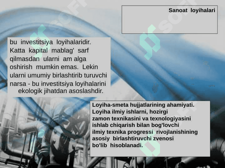 SANOAT KORXONALARINI LOYIHALASH 4