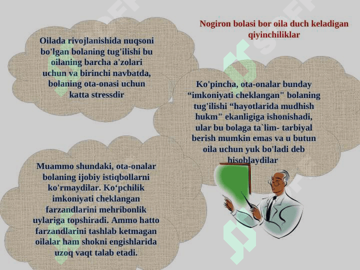 Nogiron bolalarni tarbiyalaydigan oilalarning psixologik xususiyatlari 6
