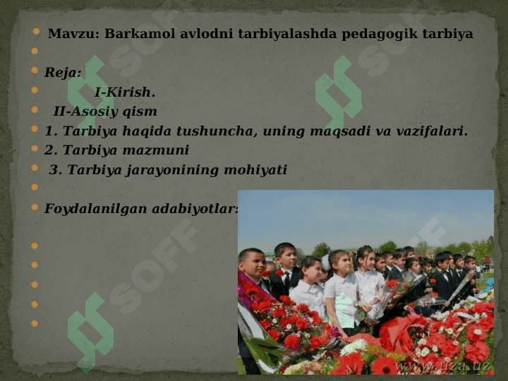Barkamol avlodni tarbiyalashda pedagogik ta’lim 2