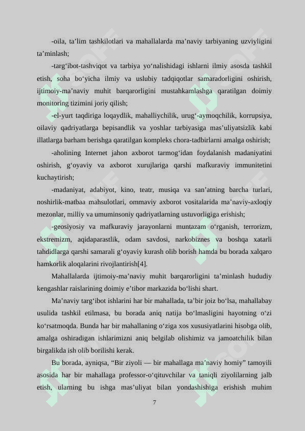 Prezident Sh.Mirziyoyev asarlarining ta’limiy-tarbiyaviy ahamiyati 7