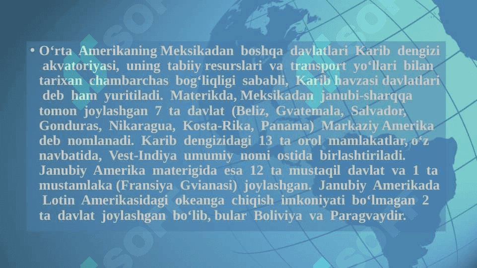 LOTIN AMERIKASI 5