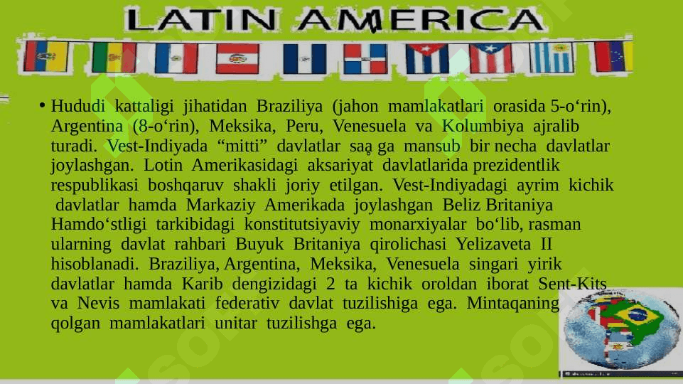 LOTIN AMERIKASI 6