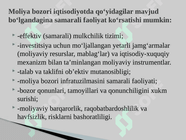Moliyaviy bozorlar 5