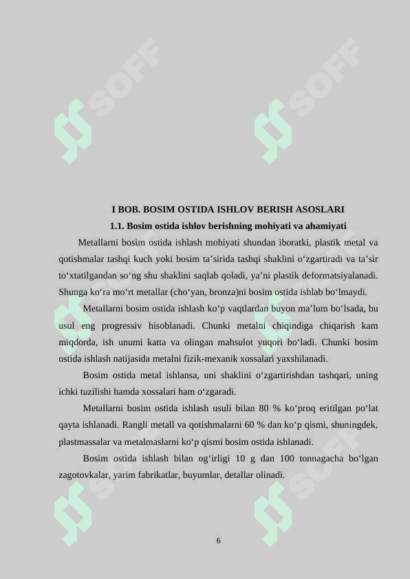 Bolg’alangan va shtamplangan xomashyoni o’rganish 6