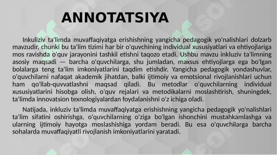 Inklyuziv ta’limda muvaffaqiyatga erishishning yangicha pedagogik yondashuvlari 3