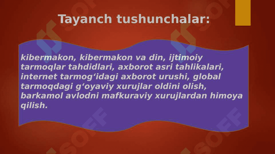 KIBERMAKONDA DINIY E’TIQOD TARG’IBOTINING IJTIMOIY XAVFI (taqdimot) 3