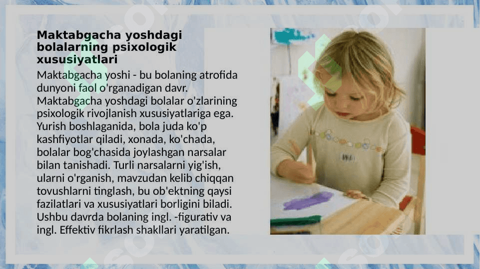 Maktabgacha yoshdagi bolalarni maktab ta’limiga tayyorlash 2
