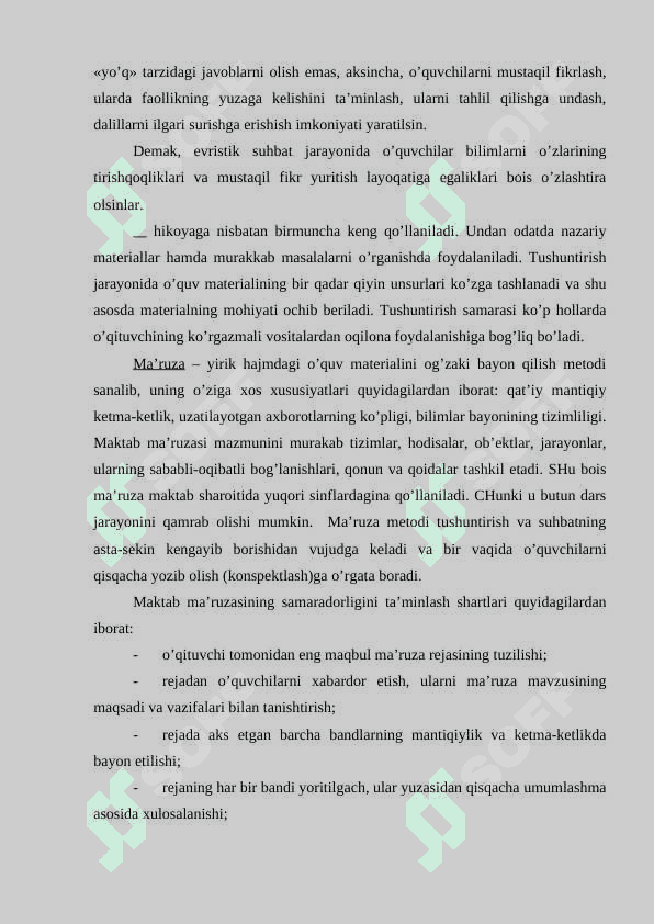 O‘qitishni texnologiyalashtirishda metod va vositalardan foydalanish 3