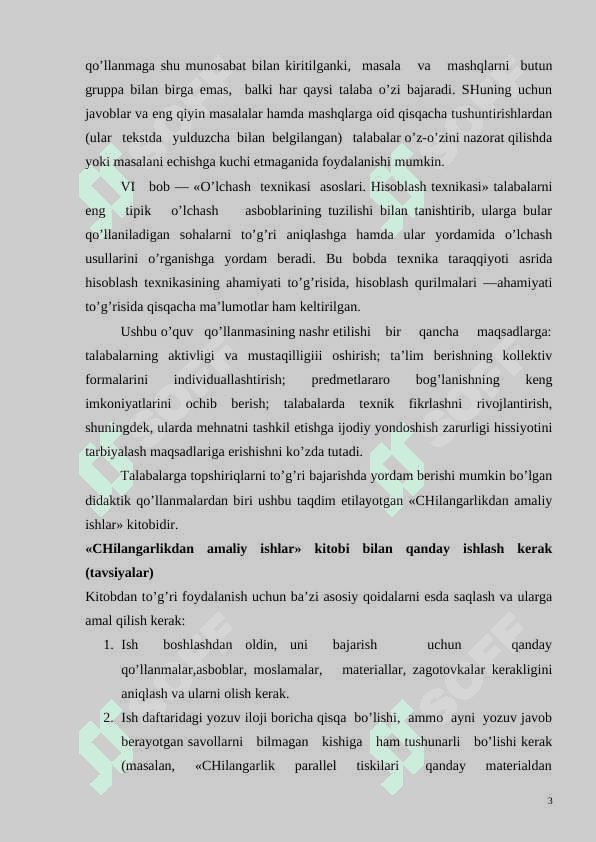 Kasb ta’limi praktikumi 3