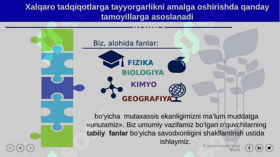 PISA TADQIQOTIGA TAYYORGARLIK KO‘RISHDA O‘QUVCHILARNING TABIIY FANLAR BO‘YICHA SAVODXONLIGINI RIVOJLANTIRISH 4