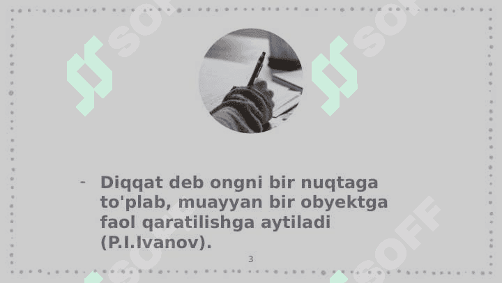 Diqqat haqida umumiy tushuncha 3