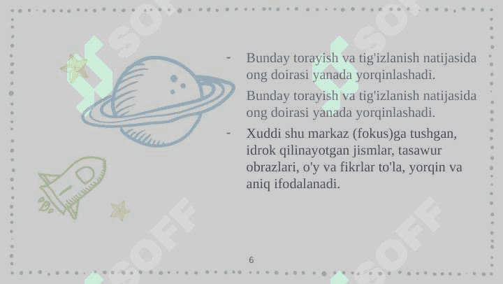 Diqqat haqida umumiy tushuncha 6