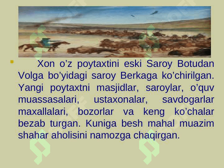 MO'G'ULLAR TOMONIDAN O'RTA OSIYONING BOSIB OLINISHI 8