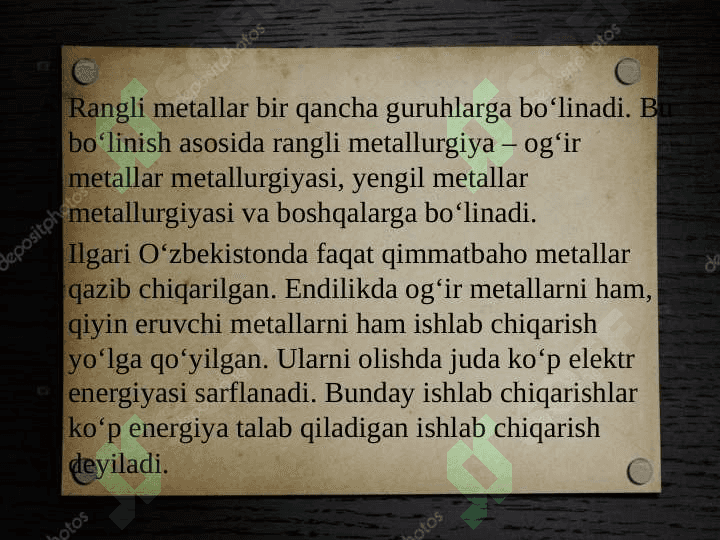 Rangli metallurgiya 5