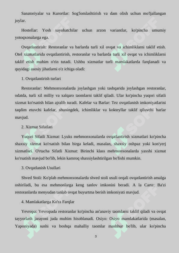 Turizmdagi Otel hizmatlari logistikasi 3
