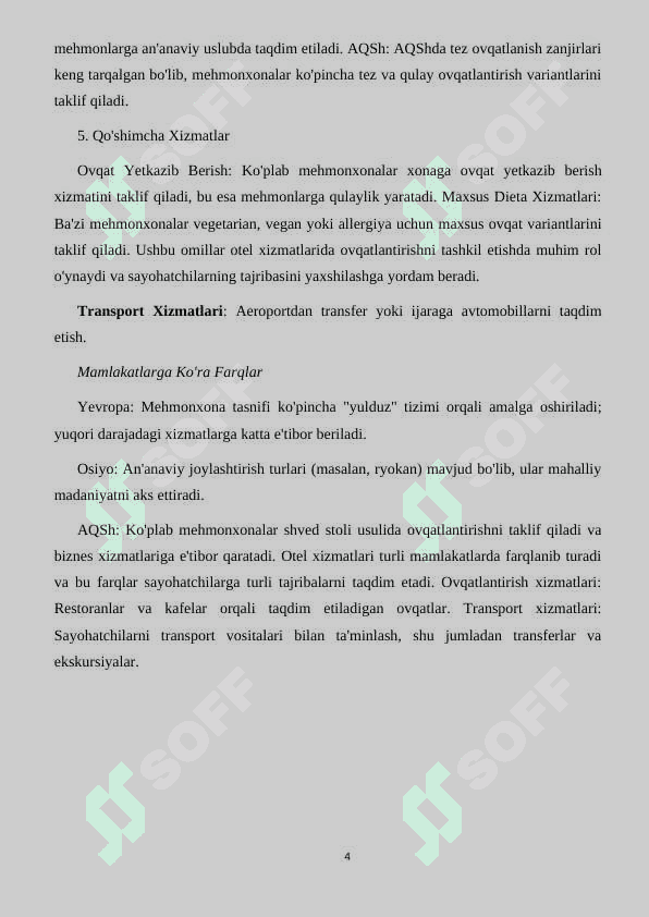 Turizmdagi Otel hizmatlari logistikasi 4