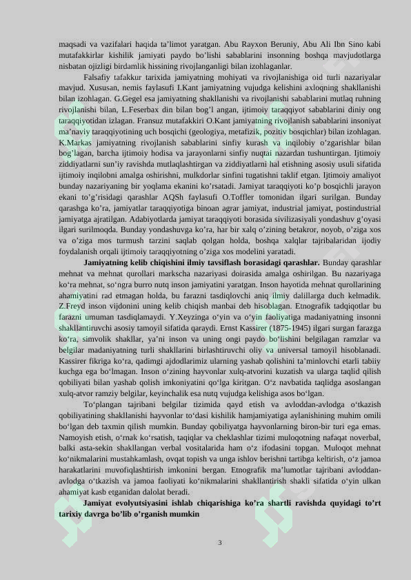 JAMIYAT FALSAFASI 3