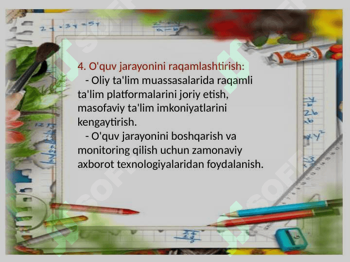 O’zbekistonda Oliy ta’lim sohasidagi olib borilgan islohotlar va ularning istiqbollari 6