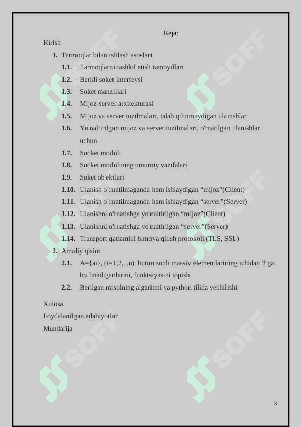 Pythonda tarmoq va socketlar bilan ishlash 3