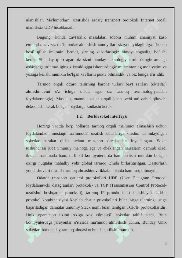 Pythonda tarmoq va socketlar bilan ishlash 7