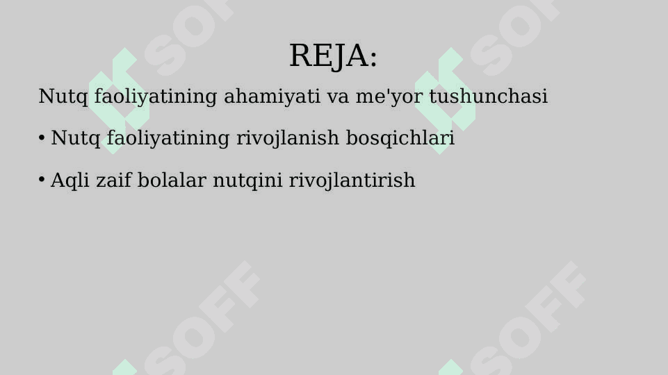AQLI ZAIF VA MEYORIDA RIVOJLANAYOTGAN BOLALAR NUTQIY RIVOJLANISHINI TAFSIFLAB BERISH 2