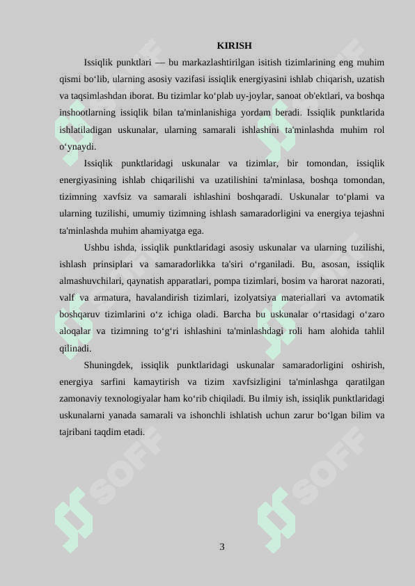 Issiqlik punktlaridagi uskunalar va ularning tuzilishi 3