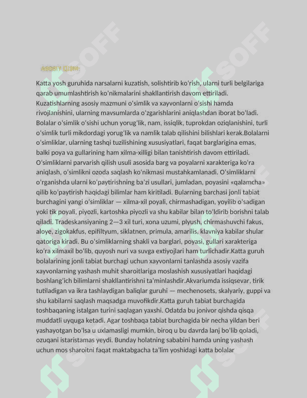 Maktabgacha ta’lim katta guruhlarda tabiat burchagi va uning ahamiyati 3