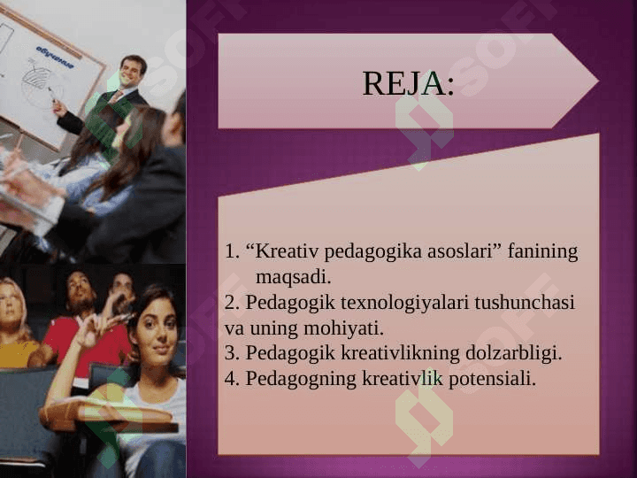 Kreativ pedagogika fanini o'qitishda pedagogik texnologiyalardan foydalanish 2