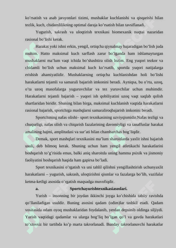 YENGIL ATLETIKA SPORTI TURLARINING TEXNIKA ASOSLARI 3