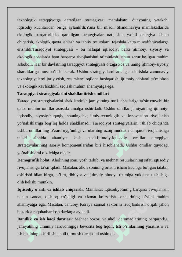 Taraqqiyot strategiyasi va uning mohiyati 6
