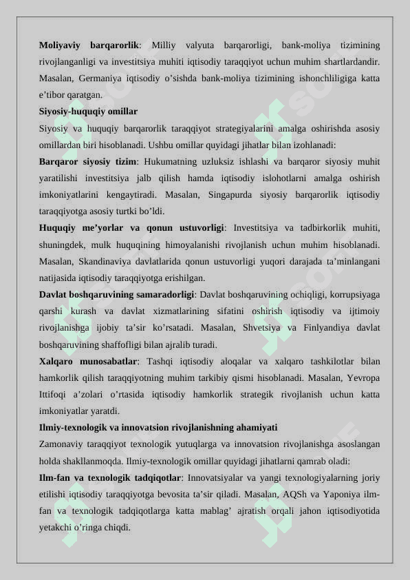 Taraqqiyot strategiyasi va uning mohiyati 7
