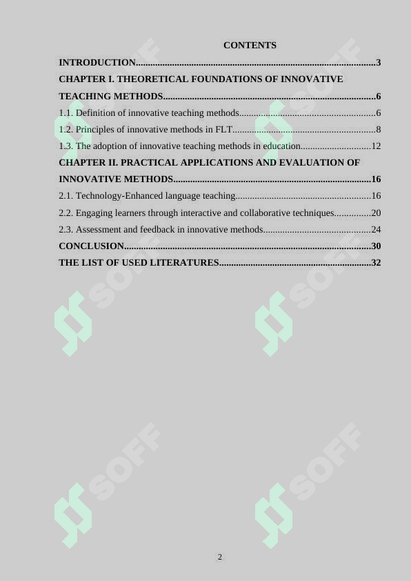 Innovative methods of teaching English language 2