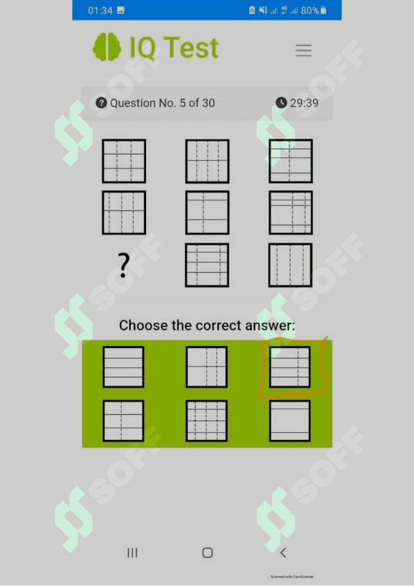 Argos IQ test 5