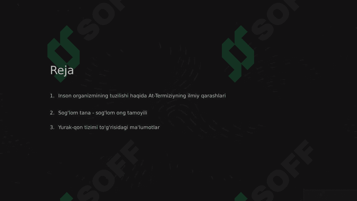 Iso Muhammad At-Termiziy ijodi.Sharqning buyuk allomalari tibbiyot haqida. 2
