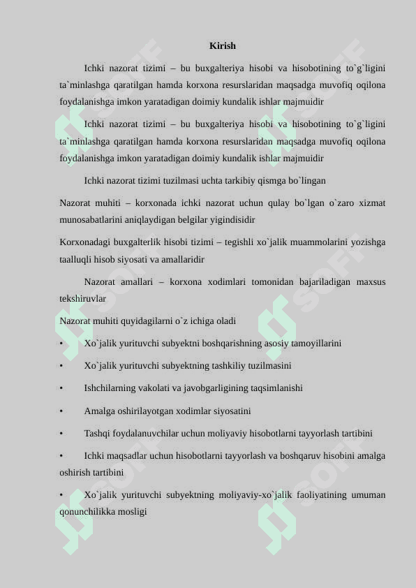Ichki nazorat tizimini baholash 3