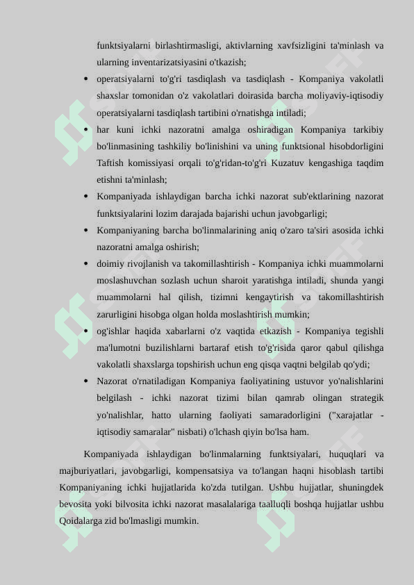 Ichki nazorat tizimini baholash 7