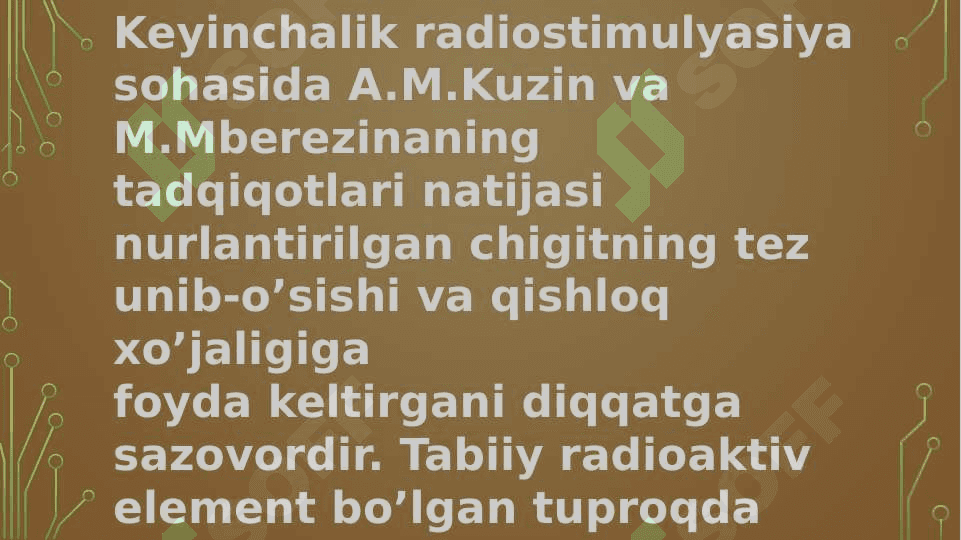 Atom nurlarining qishloq xoʻjalik ekinlariga ta’sir effektlari 4