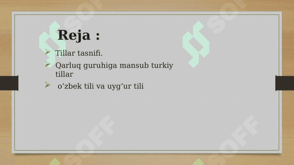 Qarluq guruhiga mansub turkiy tillar 3