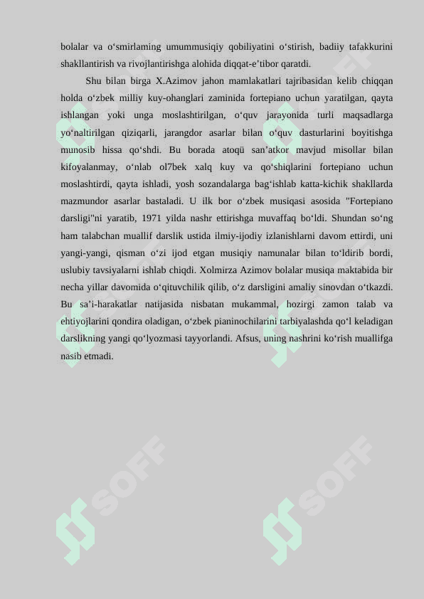 Xolmirza Azimov hayoti va ijodi 4