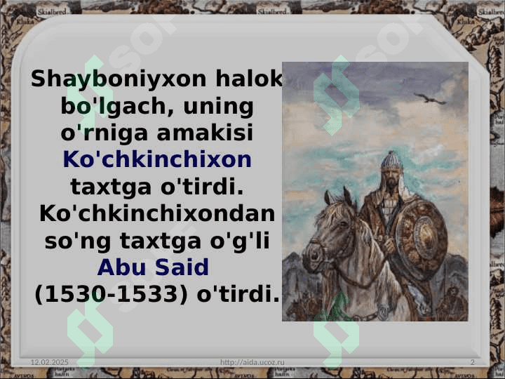 Buxoro xonligiXonlikning tashkil topishi 2