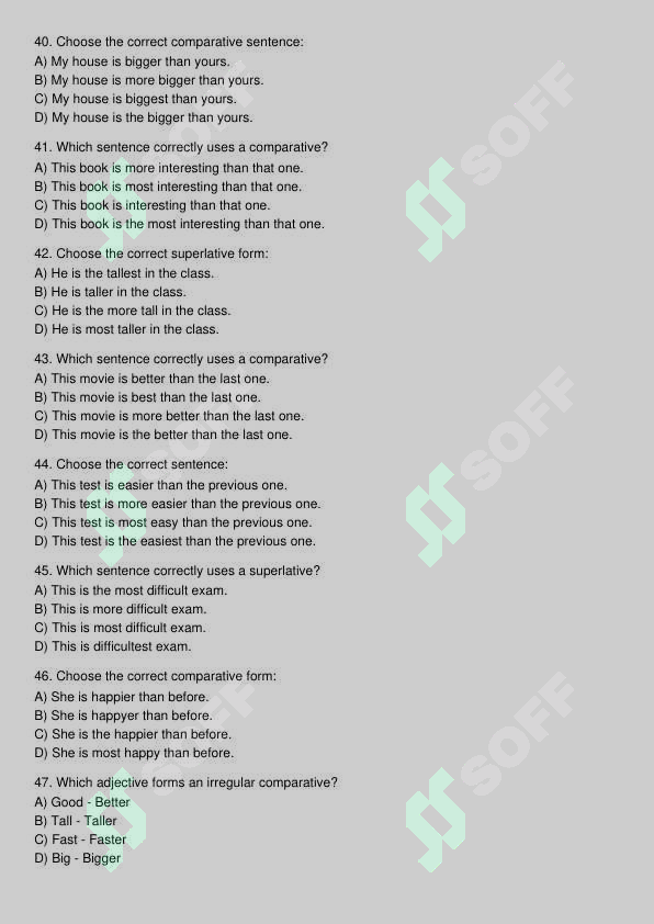 Ingliz tili test 6