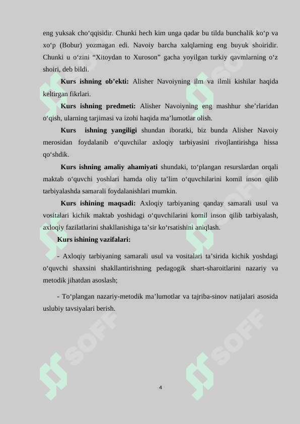 AXLOQIY TARBIYA JARAYONIDA  ALISHER NAVOIY MEROSIDAN FOYDALANISH 4