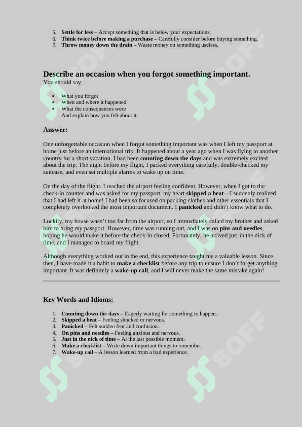 Ielts speaking part 2 answers 3