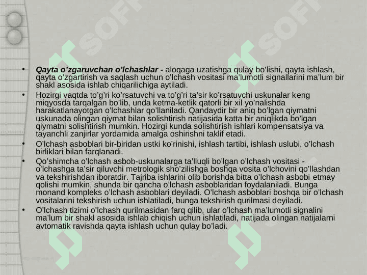 Chiziqli o’lchash vositalari va ularning tuzilishi, metrologik ko’rsatkichlari 3