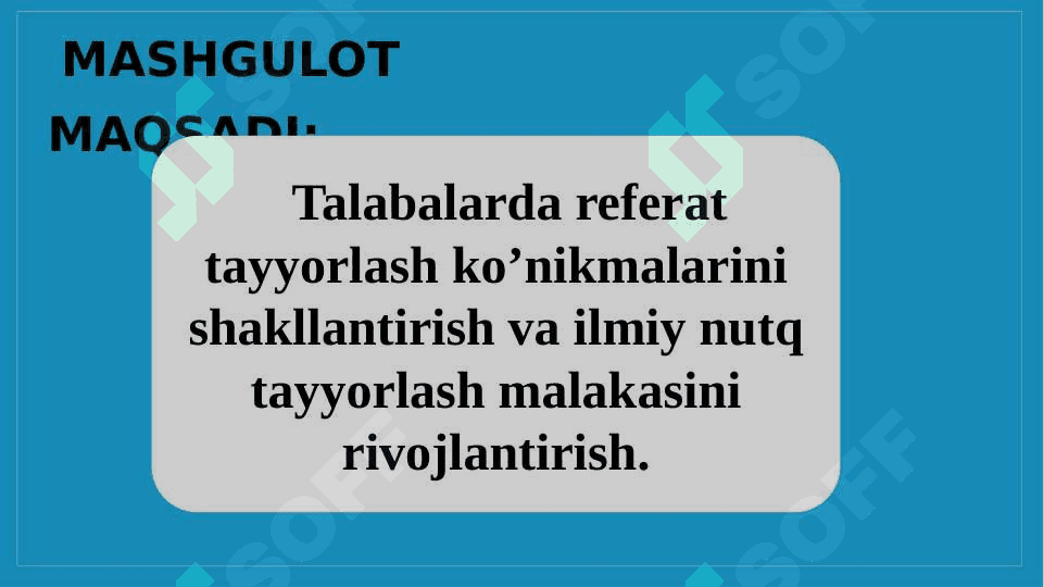REFERAT - O’QITUVCHI NUTQINING JANRI SIFATIDA . 3
