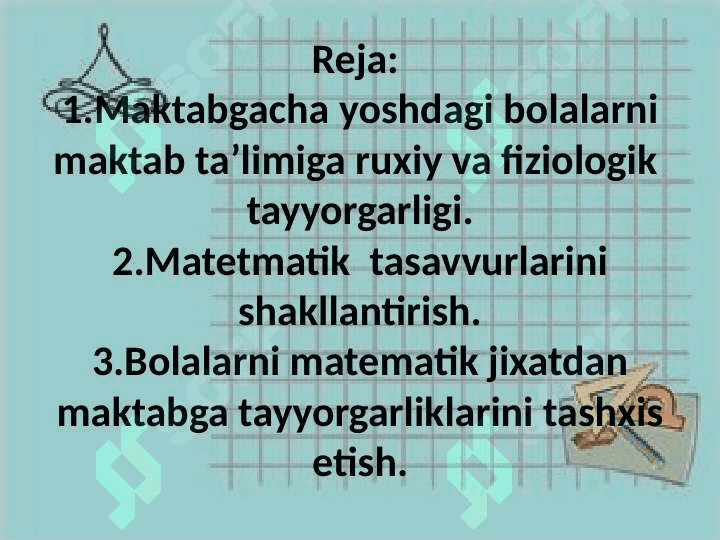 Matematik òyinlarni tashkil etish 2