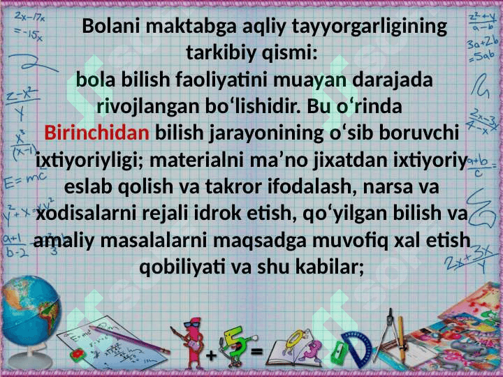 Matematik òyinlarni tashkil etish 6