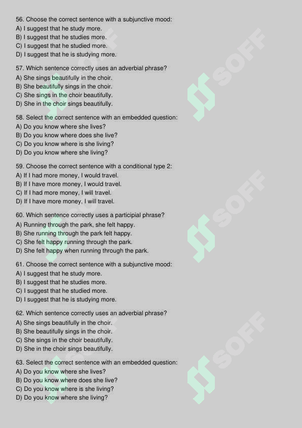 Ingliz tili test 8